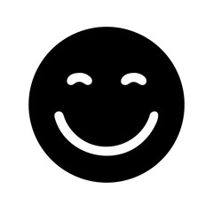 Fototapeta premium smile beam glyph flat vector icon