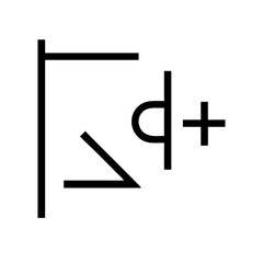 Fototapeta premium standard definition glyph flat vector icon