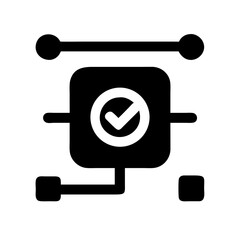 standard definition glyph flat vector icon