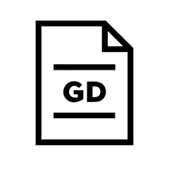 standard definition glyph flat vector icon