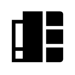 swatchbook glyph  flat vector icon