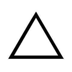 triangle music glyph flat vector icon