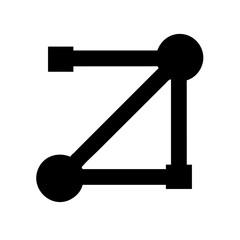 vector polygon glyph flat vector icon