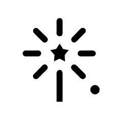 firework icon  flat vector icon