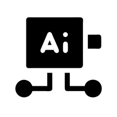 ai icon  flat vector icon