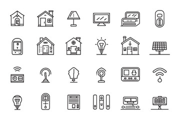 Minimalist smart plug 2D line art