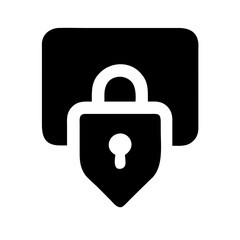 security icon  flat vector icon