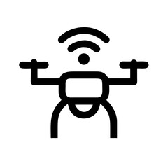 drone icon  flat vector icon