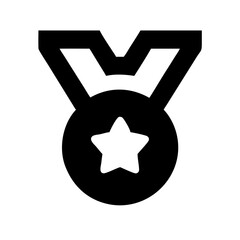 medal icon  flat vector icon