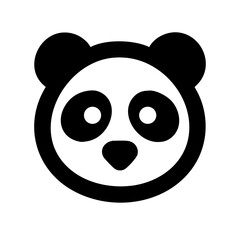 panda icon  flat vector icon
