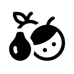 fruits icon  flat vector icon