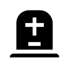 grave icon  flat vector icon