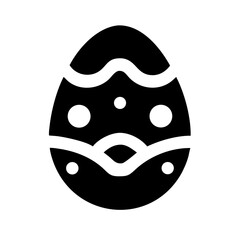easter egg icon  flat vector icon