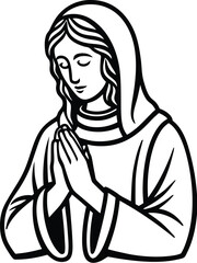 National of prayer silhouette vector designs 19