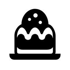 easter cake icon  flat vector icon