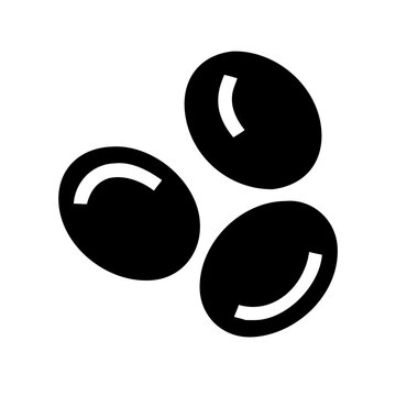 chocolate dragees icon  flat vector icon