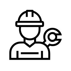 technician icon  flat vector icon
