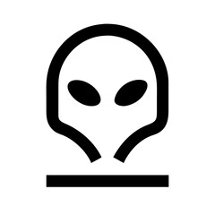 alien icon  flat vector icon