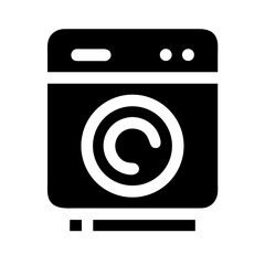 washing machine icon  flat vector icon