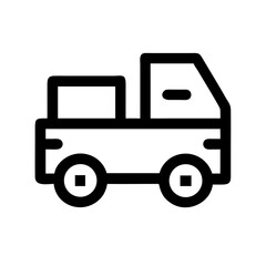 truck icon  flat vector icon