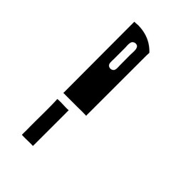 knife icon  flat vector icon