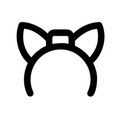 headband icon flat vector icon