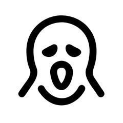 scream icon  flat vector icon