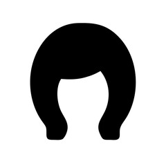 wig icon  flat vector icon