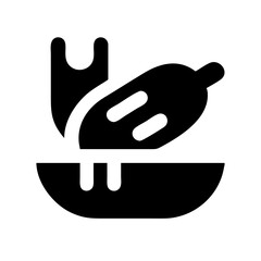 food icon  flat vector icon