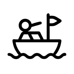 boat race icon  flat vector icon