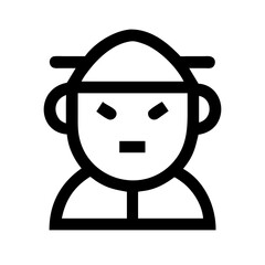 chinese icon flat vector icon