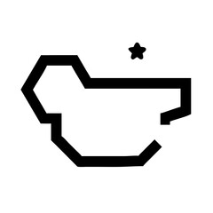 china icon  flat vector icon