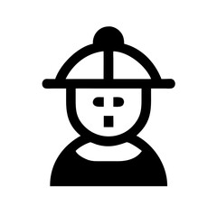chinese icon  flat vector icon