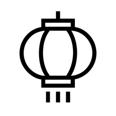 chinese lantern icon  flat vector icon