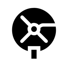 Obraz premium fan icon flat vector icon