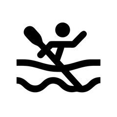 paddler icon  flat vector icon