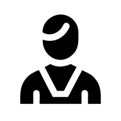 athlete icon  flat vector icon