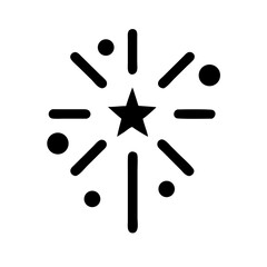 fireworks icon  flat vector icon
