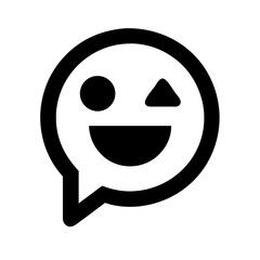 congratulation emoji glyph icon flat vector icon