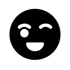 find emoji glyph icon flat vector icon