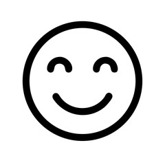 smiles emoji glyph icon flat vector icon