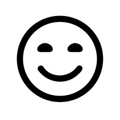 smile emoji glyph icon flat vector icon