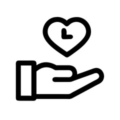 donation icon  flat vector icon