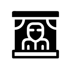 theater icon  flat vector icon