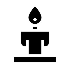 candle icon  flat vector icon