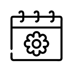 events of spring  flat vector icon
