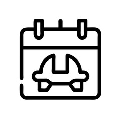 labor day icon flat vector icon