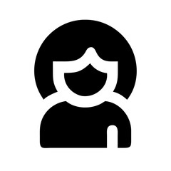 woman icon  flat vector icon