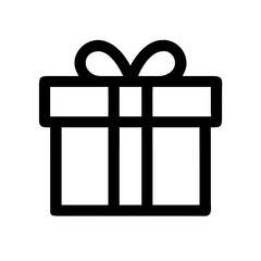 gift icon  flat vector icon