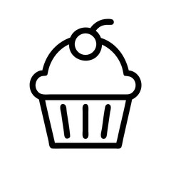 cupcake icon  flat vector icon